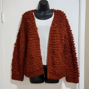 Universal Thread Looped Fuzzy Sweater | Orange | M